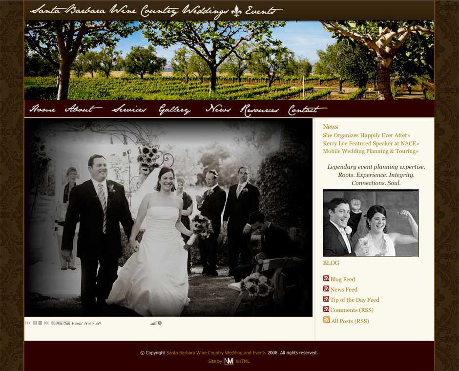 Santa Barbara Wine Country Events Website