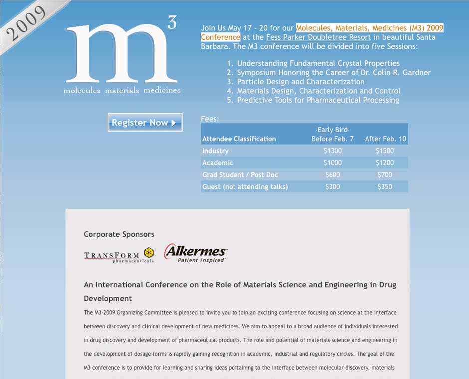 M3 2009 Site Design and Branding
